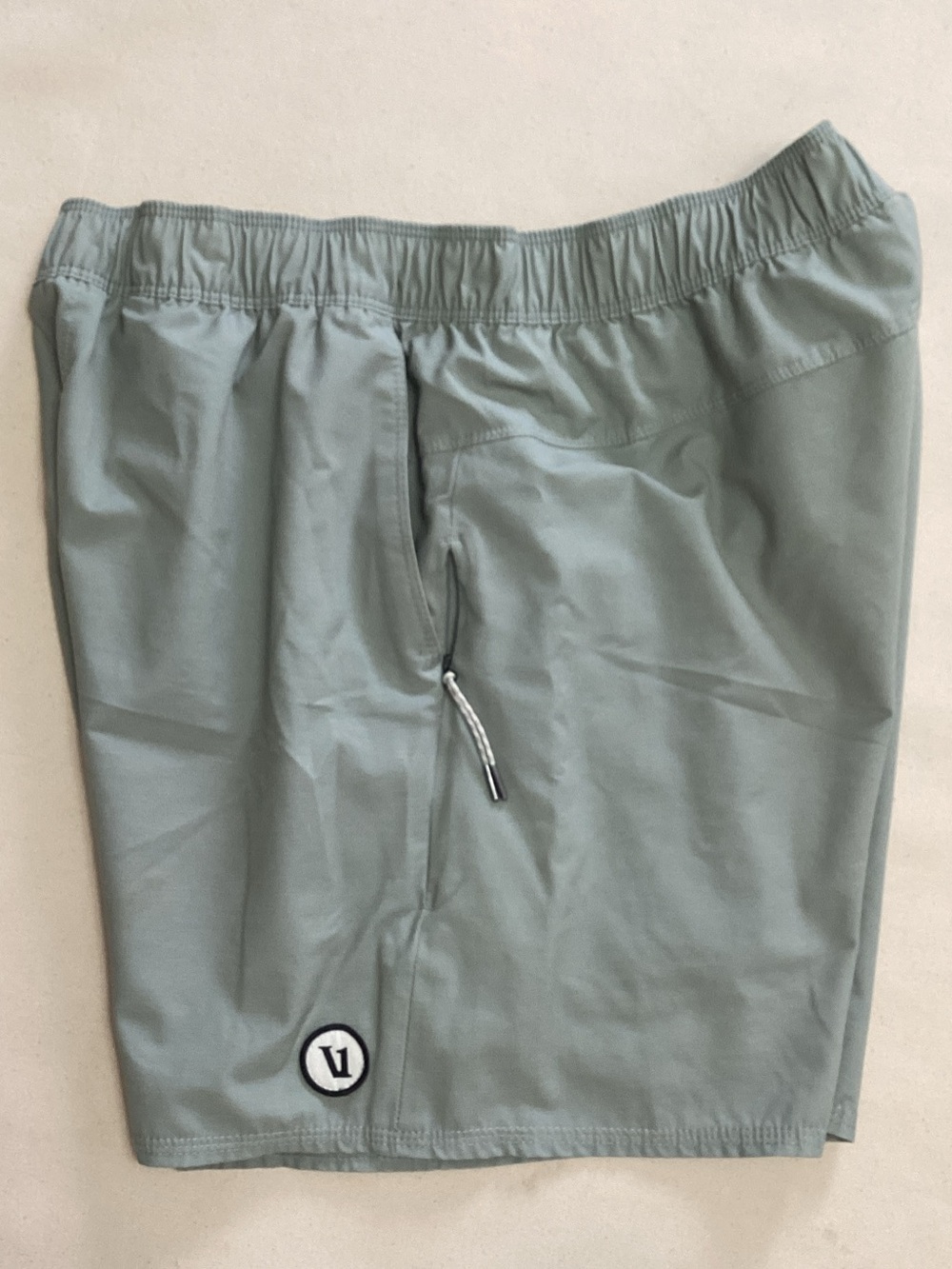 Vuori Men's Sage Green Athletic Shorts - Picture 4 of 4